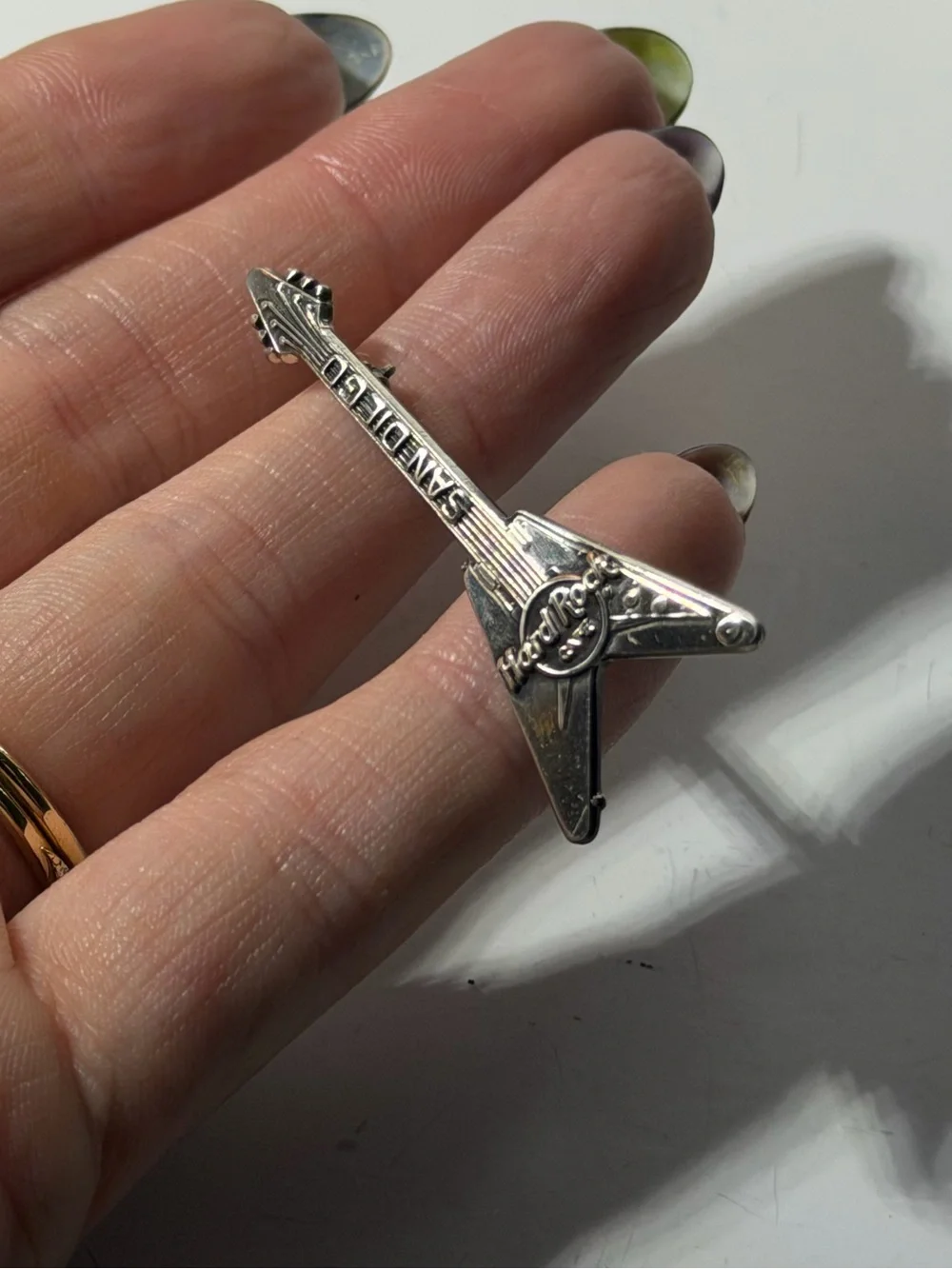 Sterling silver hard rock Cafe San Diego pin